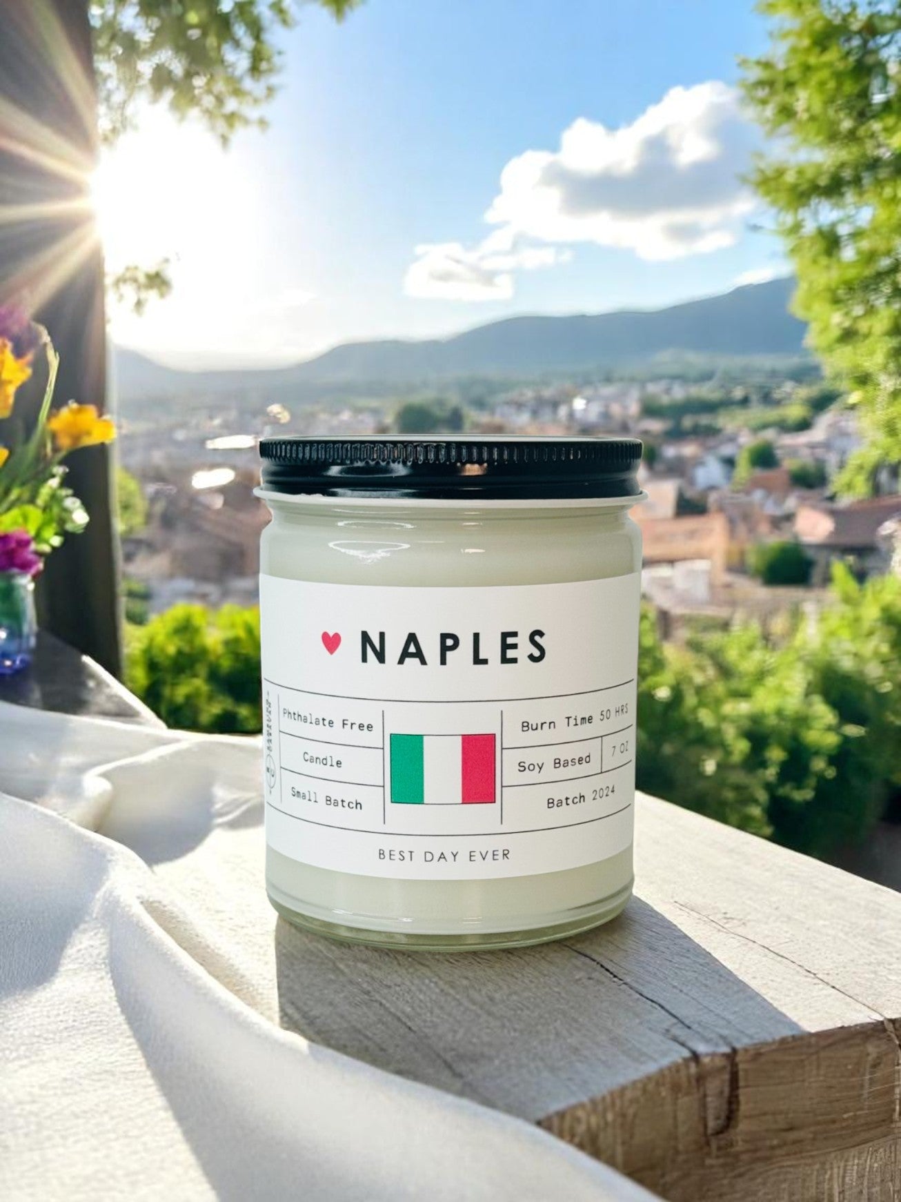 Naples, Italy Candle
