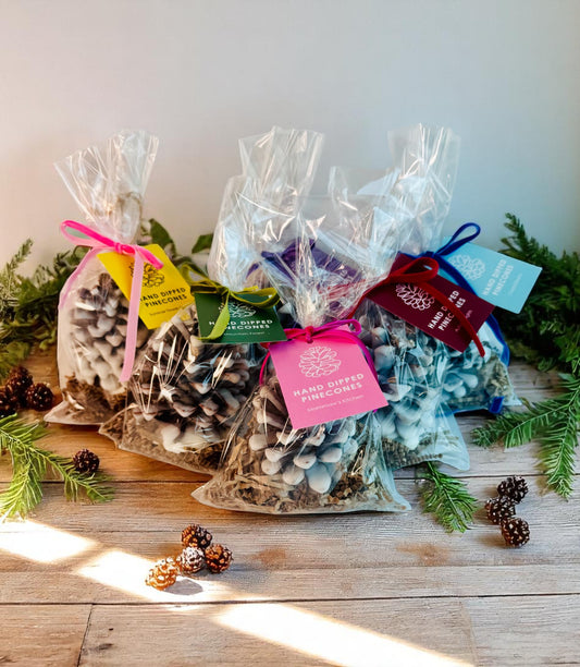 Wax Coated Pinecones | Scented Flameless Decor
