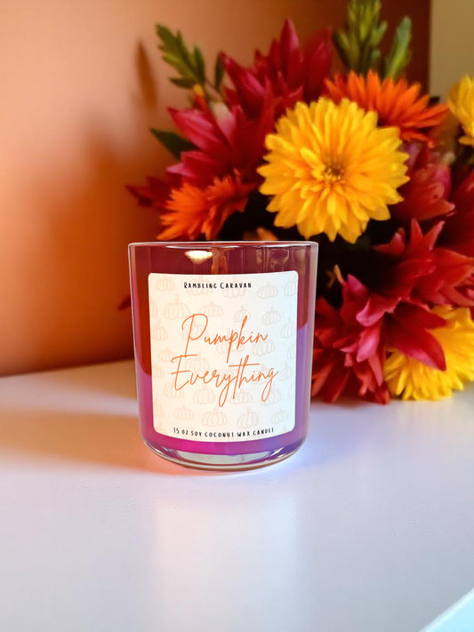 Pumpkin Everything Candle | 14 oz Soy Coconut Wax | Hand Poured | Small Batch