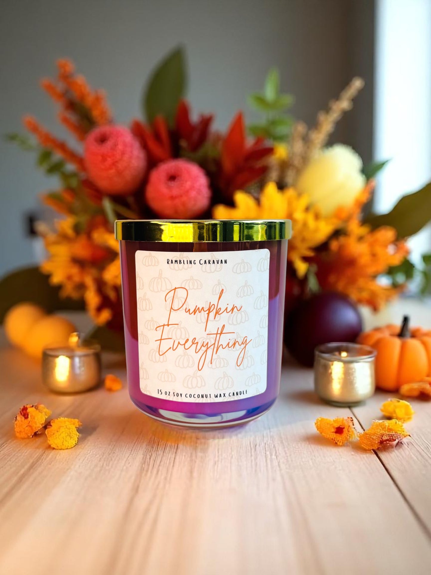 Pumpkin Everything Candle | 14 oz Soy Coconut Wax | Hand Poured | Small Batch