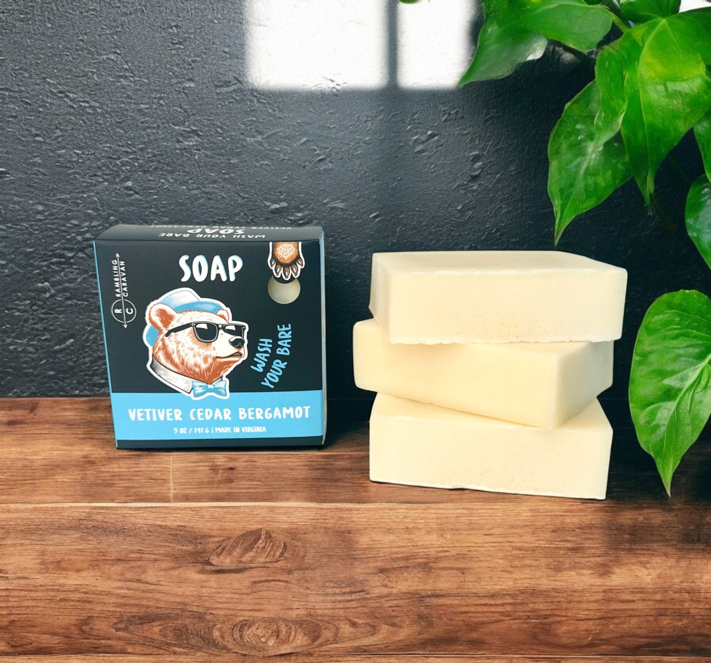 Bar Soap - Vetiver Cedar Bergamot - All Natural