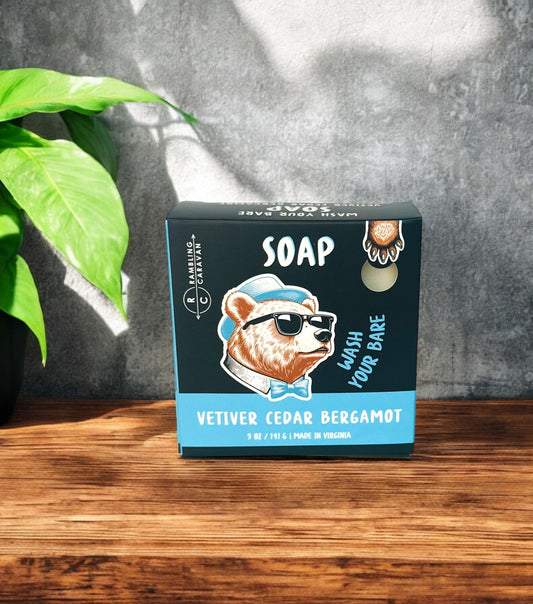 Bar Soap - Vetiver Cedar Bergamot - All Natural