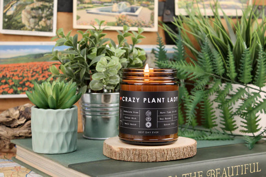 Crazy Plant Lady Candle: A Fragrant Ode to Nature Enthusiasts