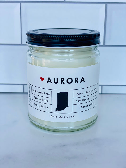 Aurora, IN Candle