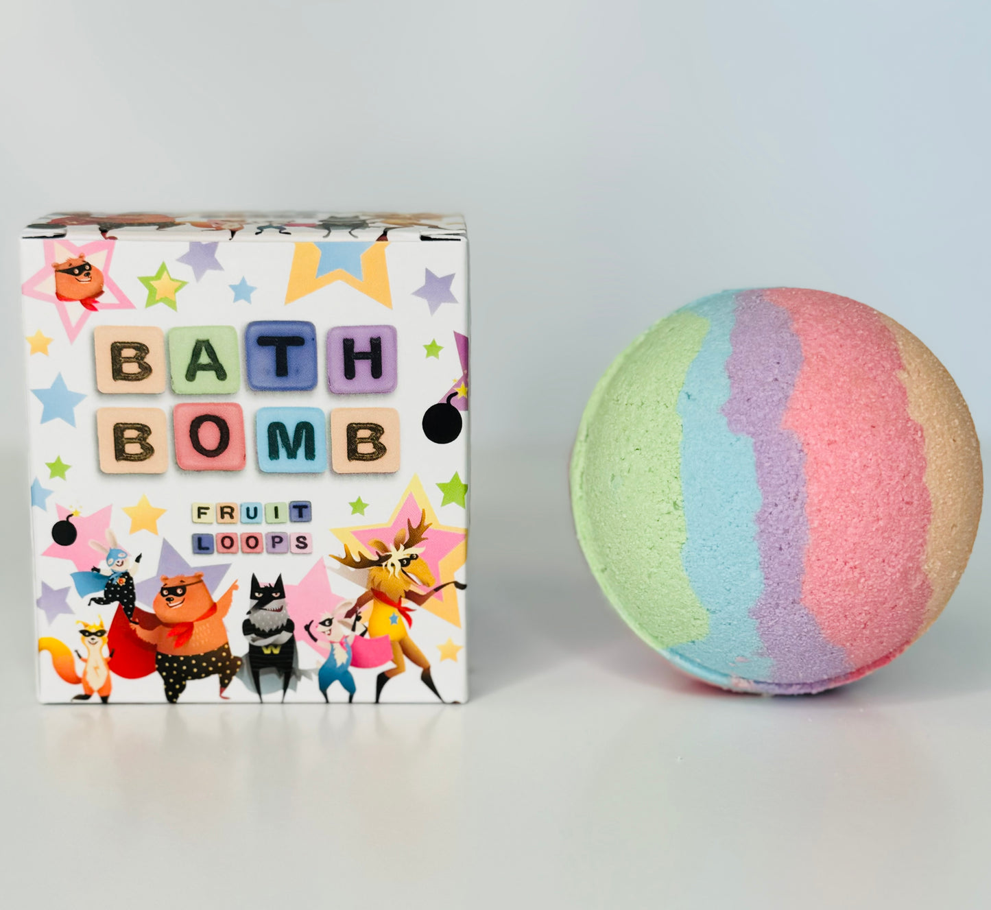 Bath Bombs for Kids - Fruit Loops - Superheros