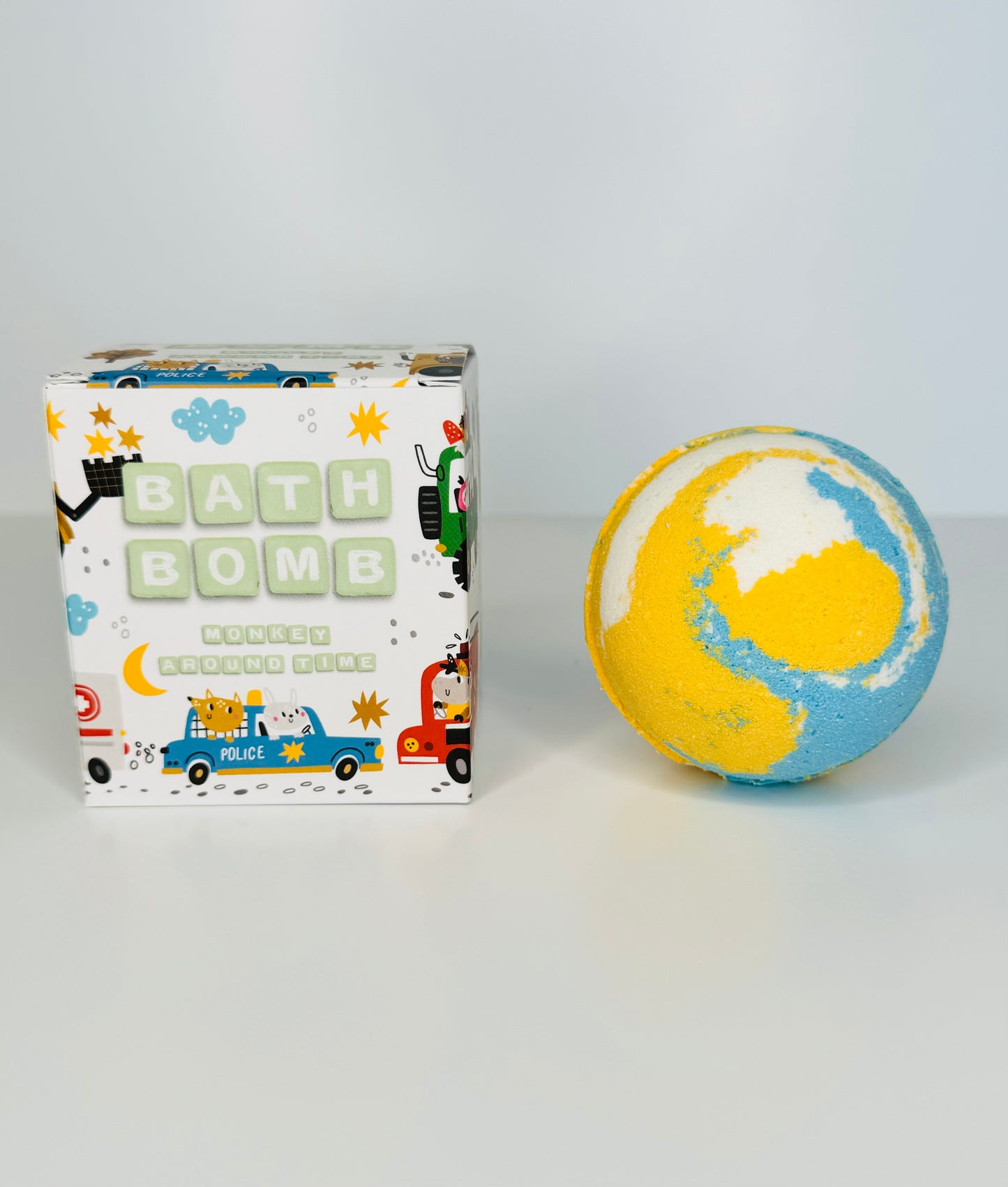 Bath Bombs for Kids - Monkey Around Time - Cars & Trucks