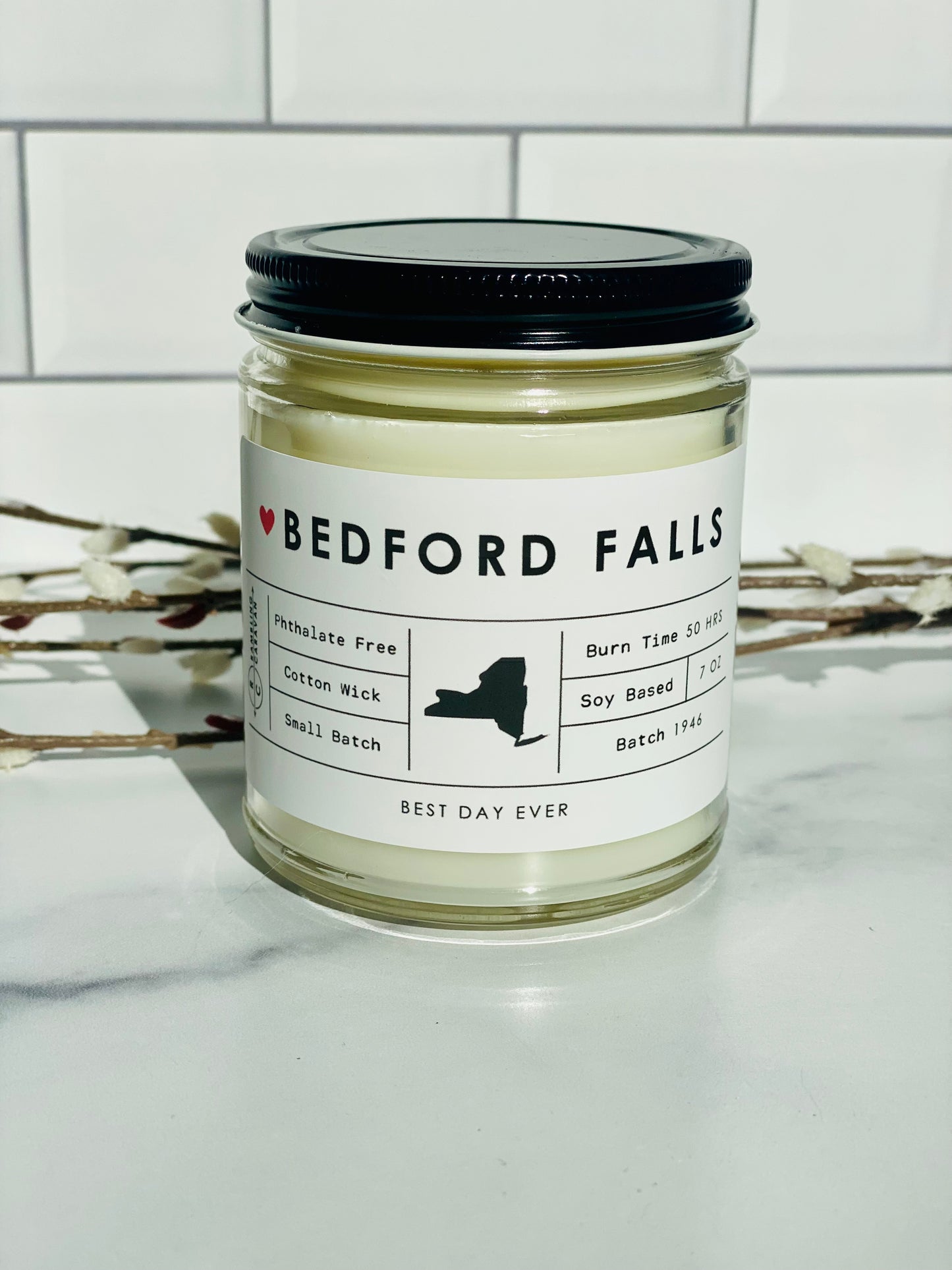 Bedford Falls, NY Candle