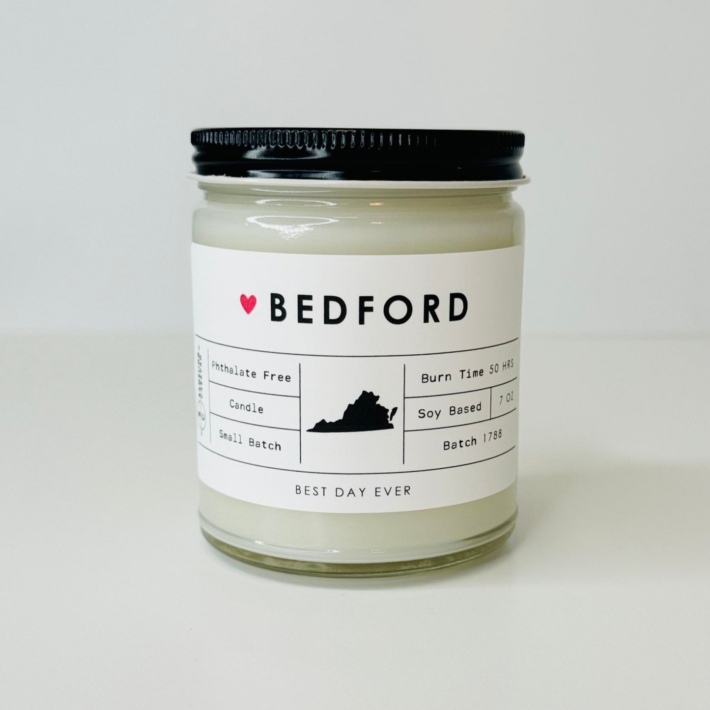 Bedford, Virginia Candle