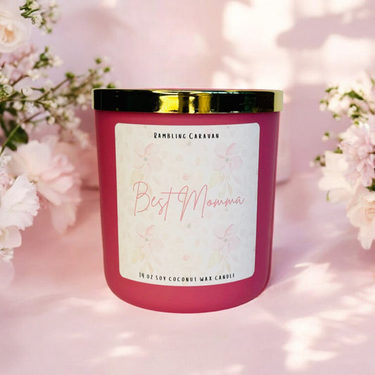 Best Momma Candle | 14 oz Soy Coconut Wax | Hand Poured | Small Batch