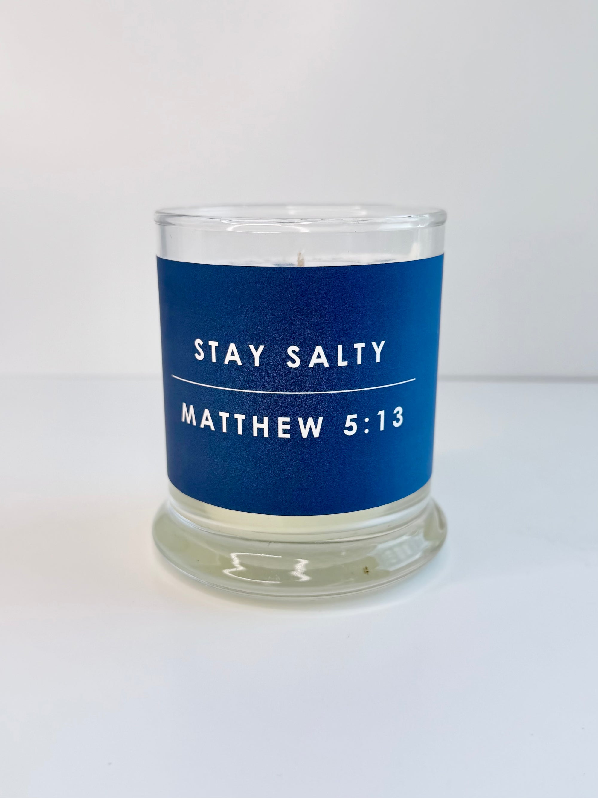 Bible Verse Candle - Matthew 5:13 Stay Salty