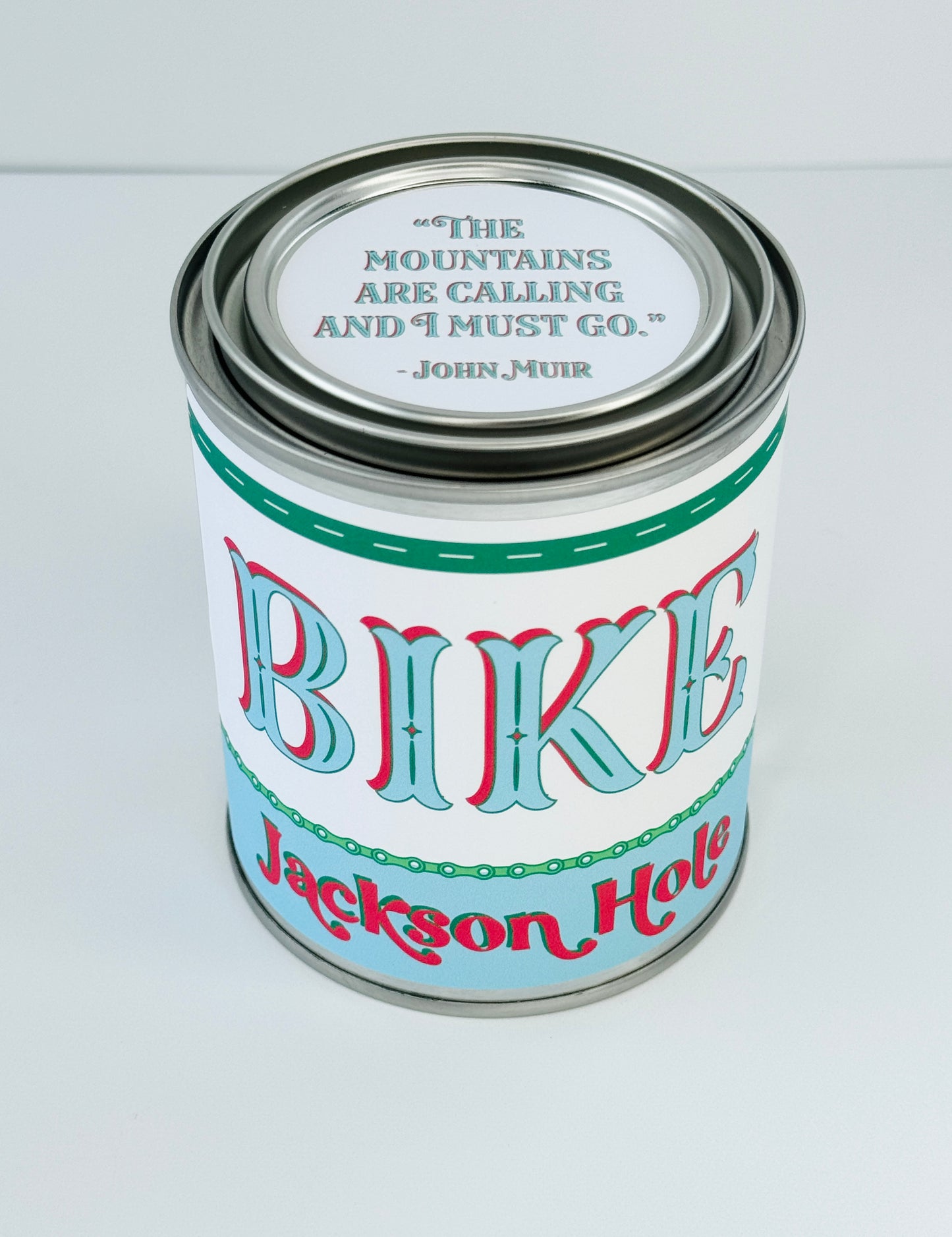 Bike Jackson Hole - Paint Tin Candle