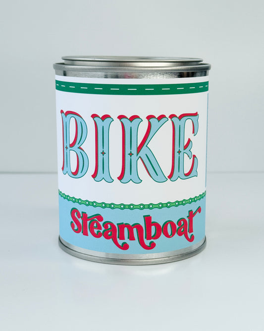 Bike Steamboat - Paint Tin Candle