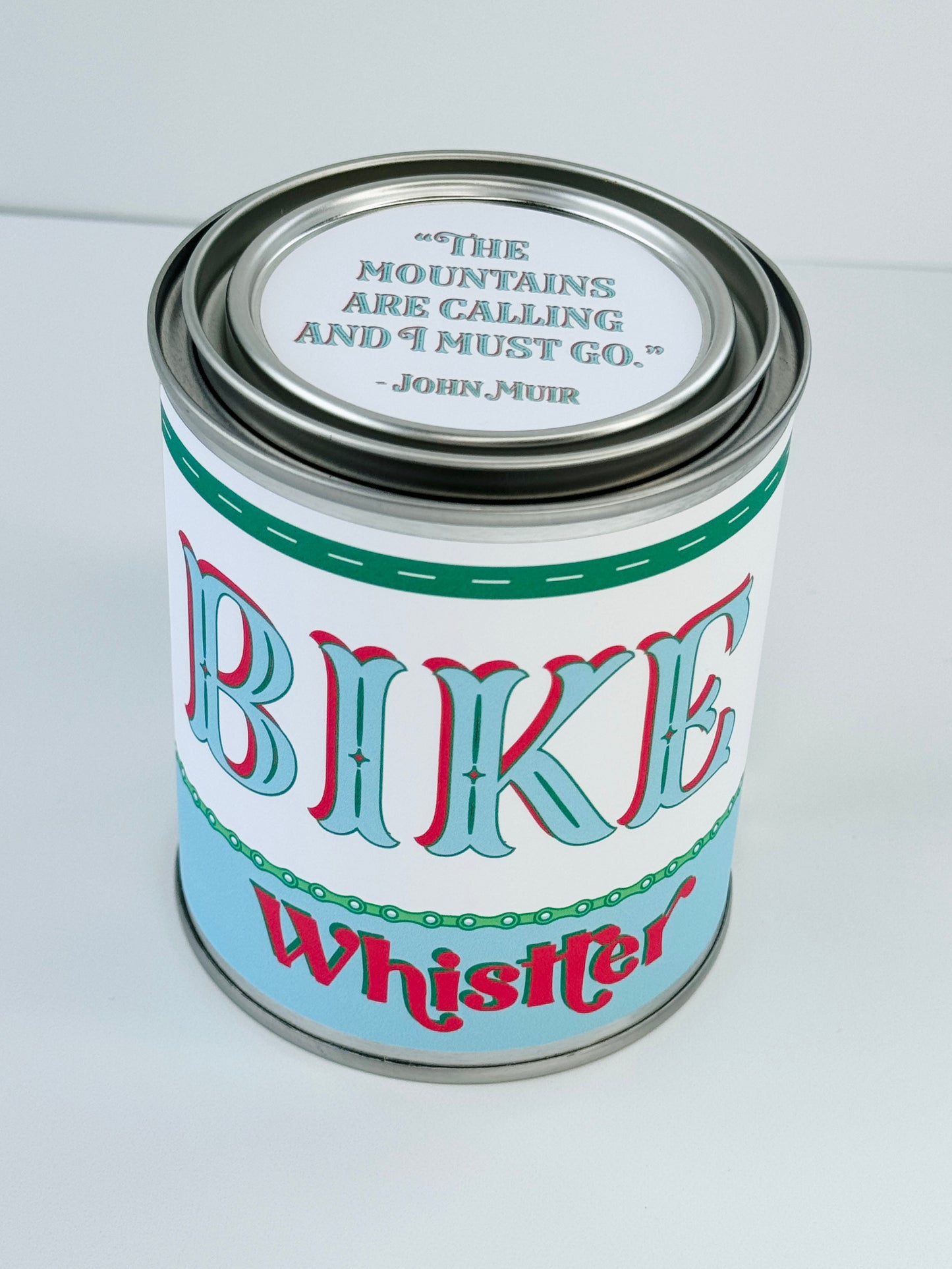 Bike Whistler - Paint Tin Candle