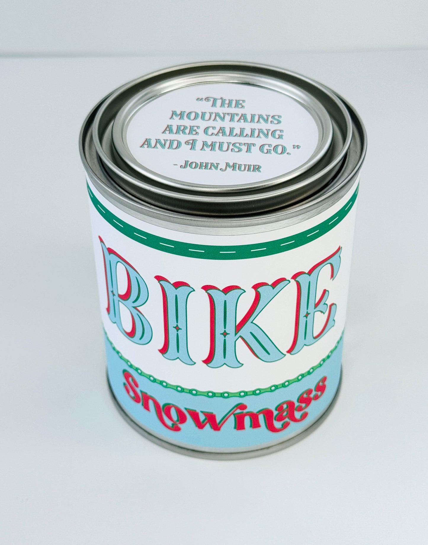 Bike Snowmass - Paint Tin Candle