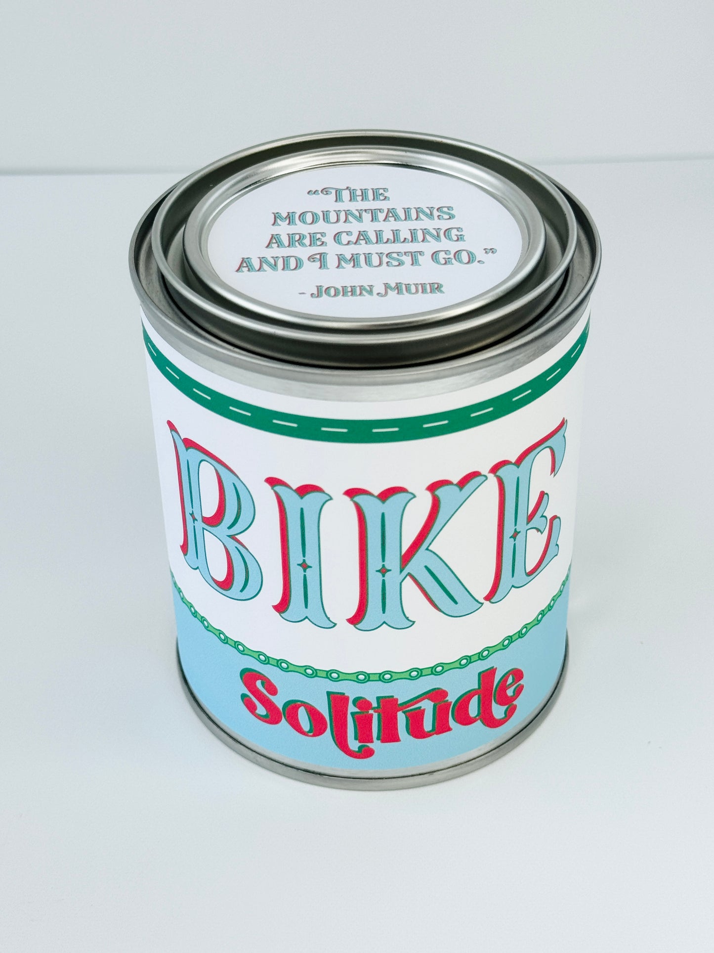 Bike Solitude - Paint Tin Candle