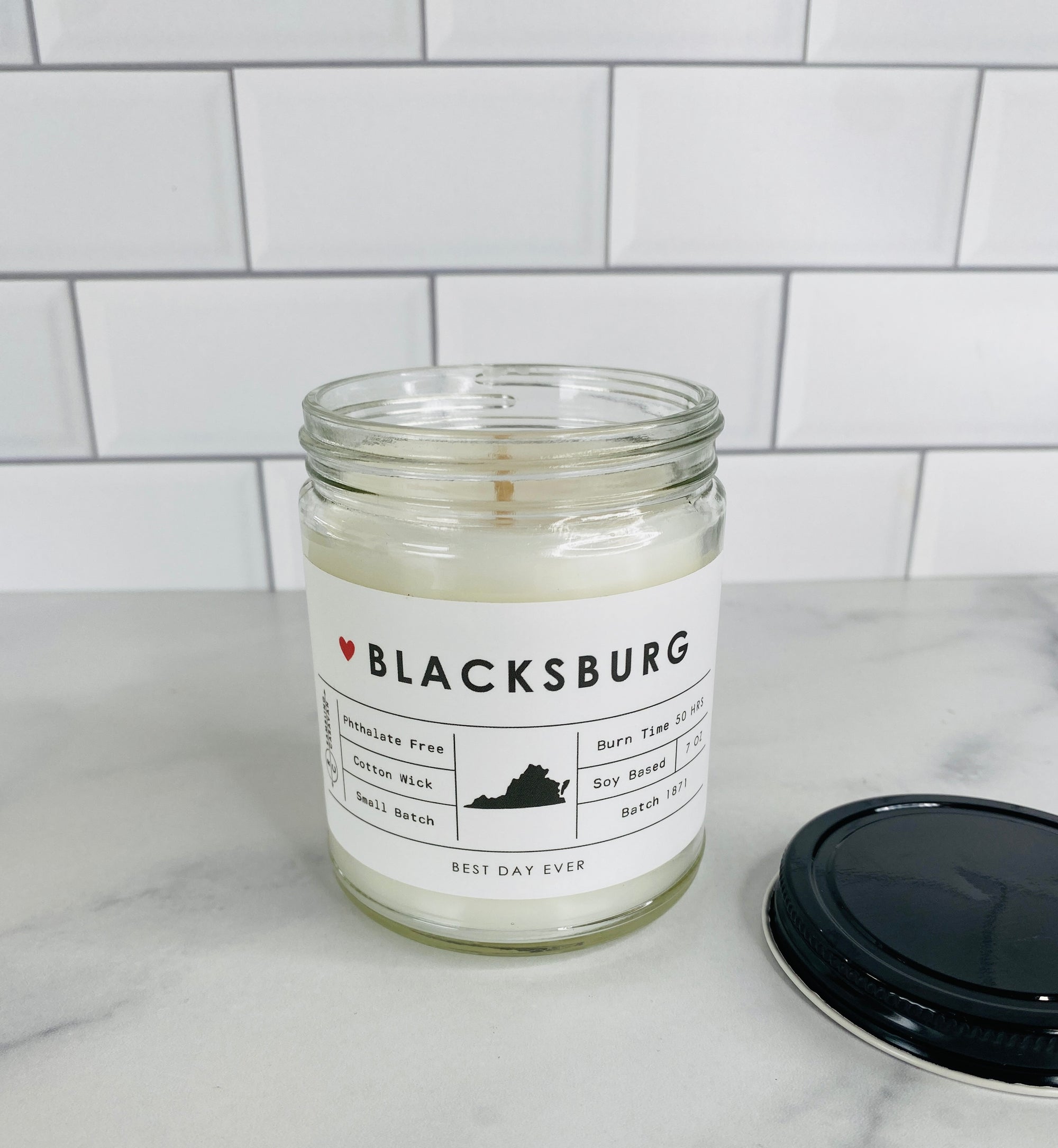 Blacksburg, VA Candle