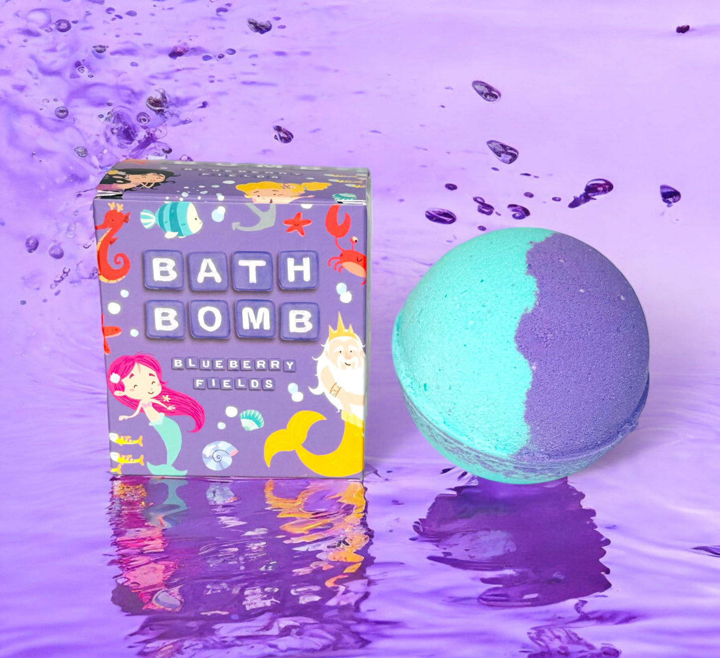 Bath Bombs for Kids - Blueberry Fields - Mermaids