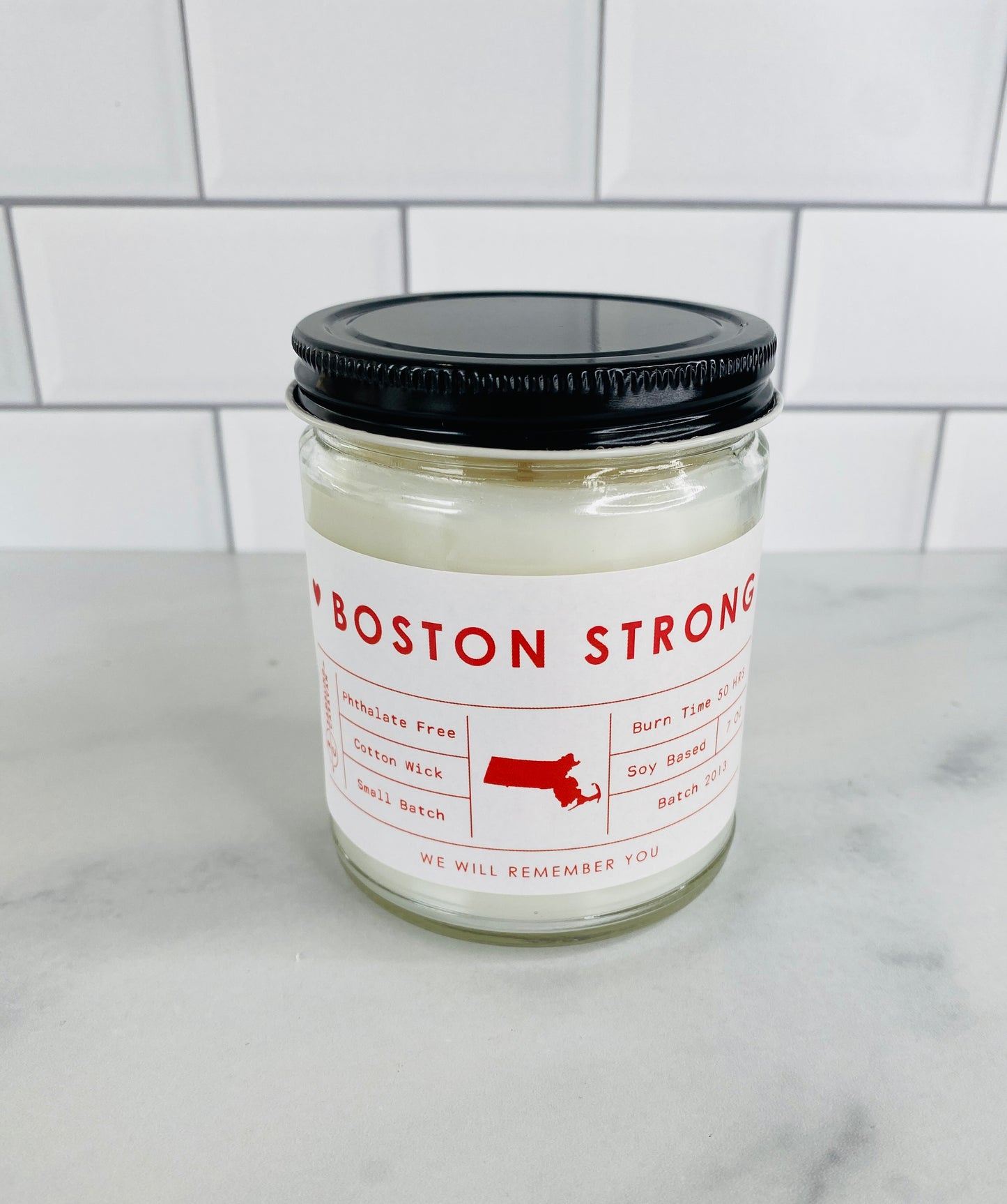 Boston Strong Candle