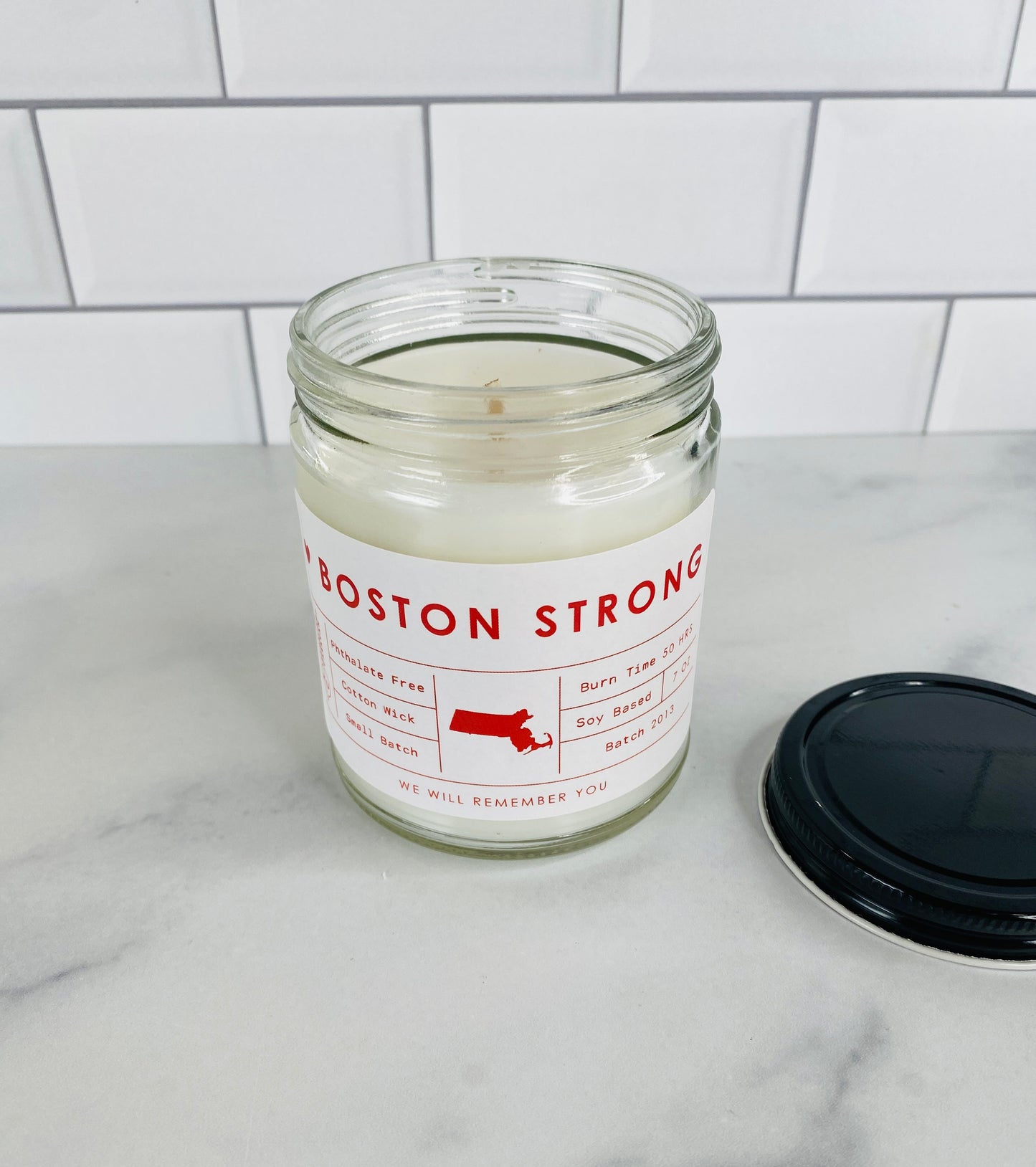 Boston Strong Candle