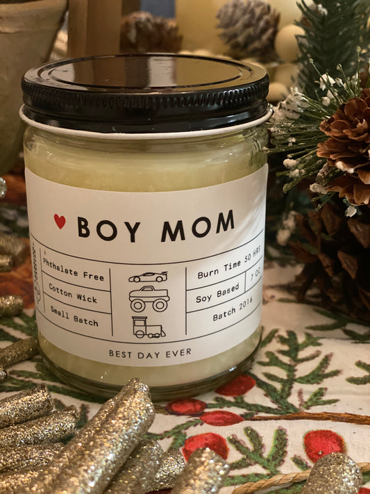 Boy Mom Candle