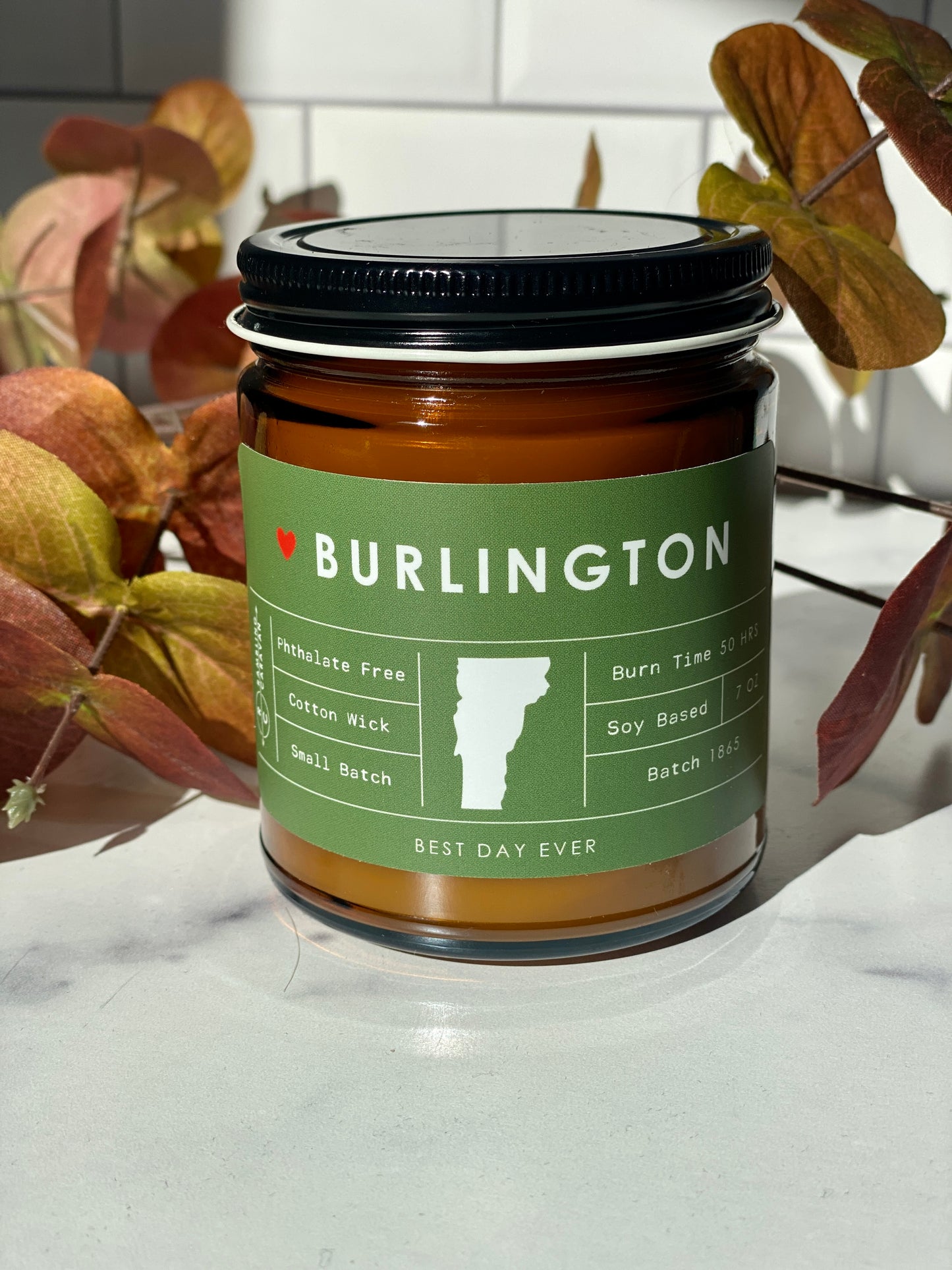 Burlington, VT Candle