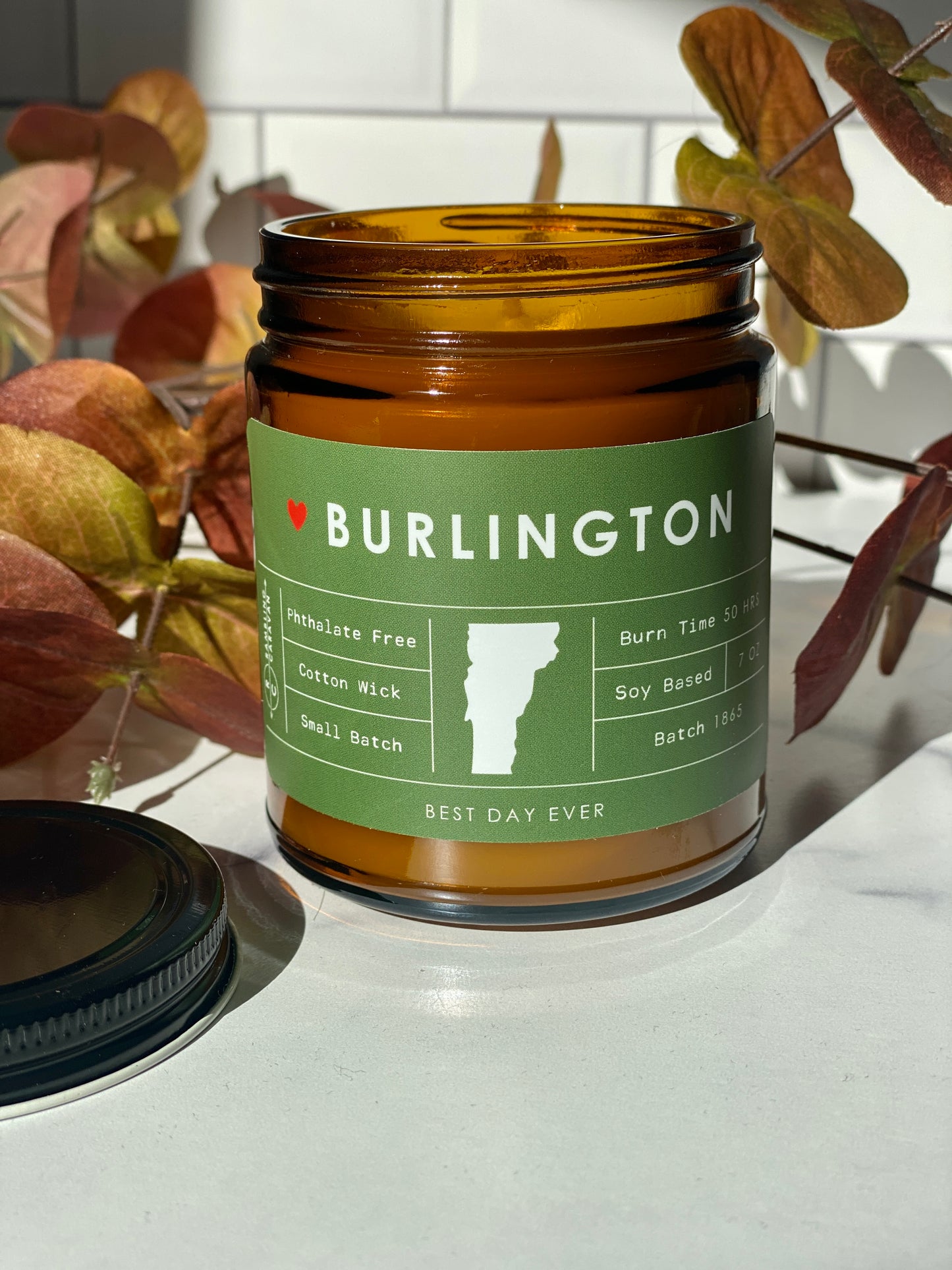 Burlington, VT Candle