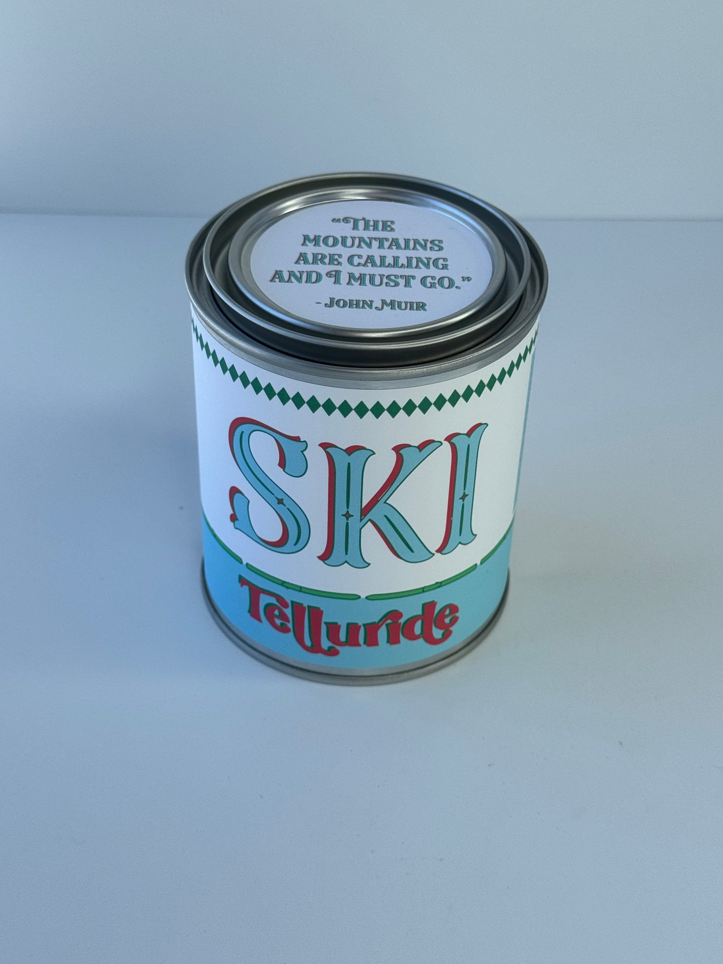 Ski Telluride - Paint Tin Candle