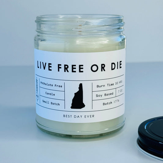 Live Free Or Die, New Hampshire Candle