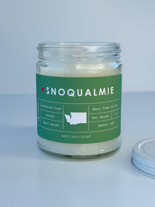 Snoqualmie, Washington Candle