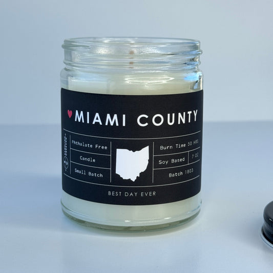 Miami County, Ohio Candle