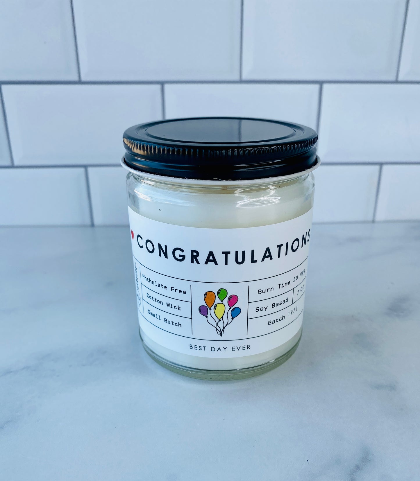 Congratulations Candle