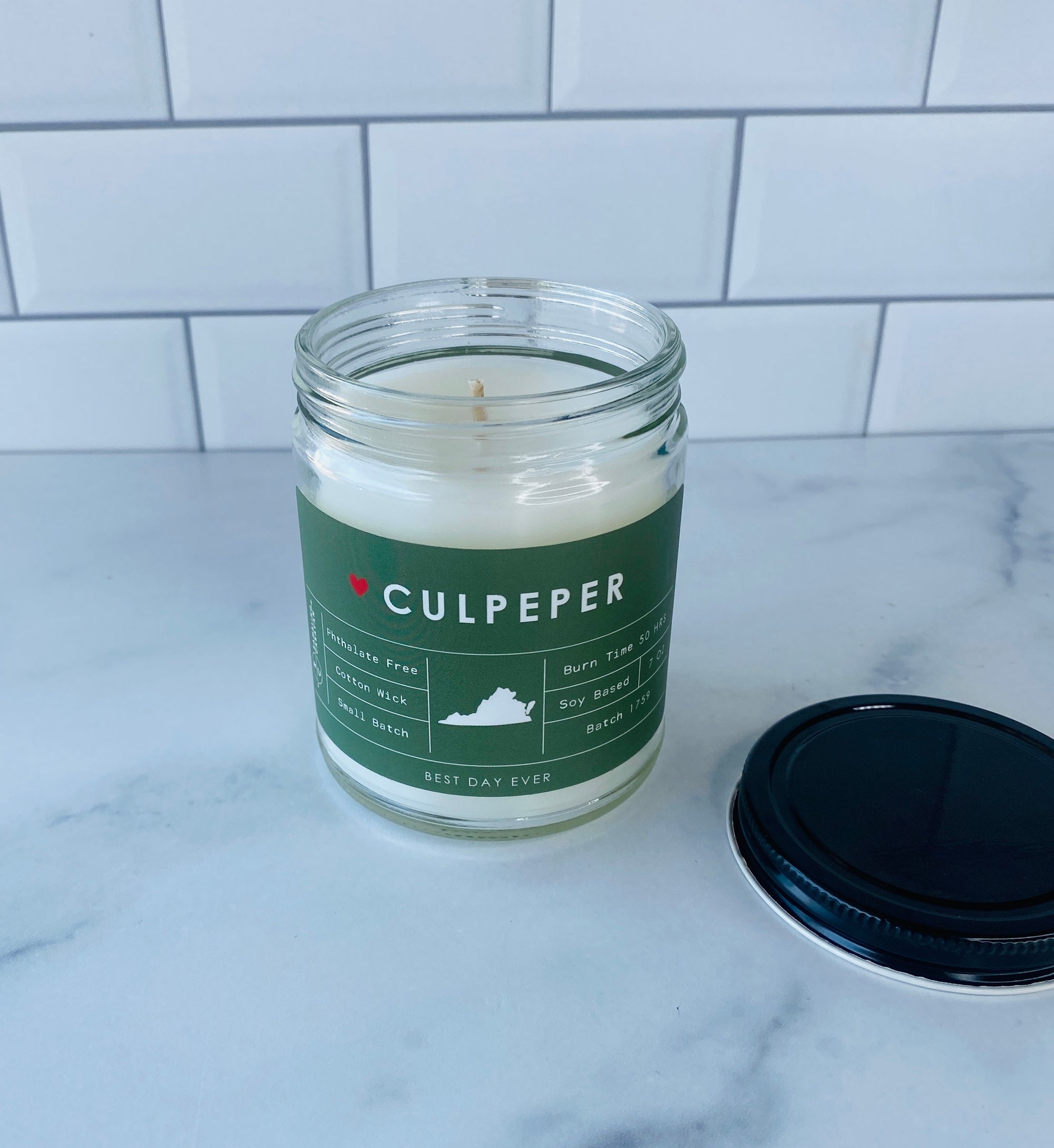 Culpeper, VA Candle
