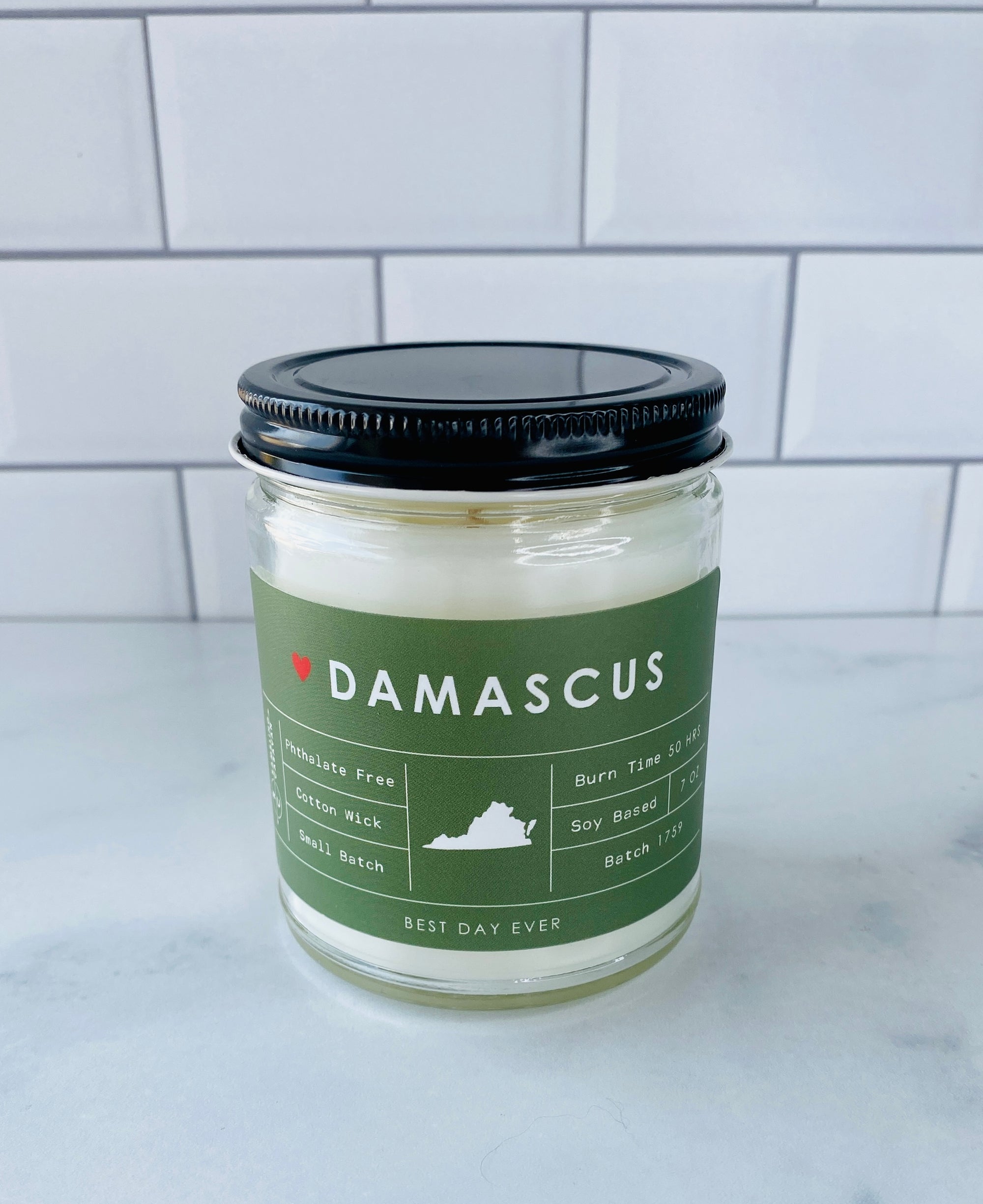 Damascus, VA Candle