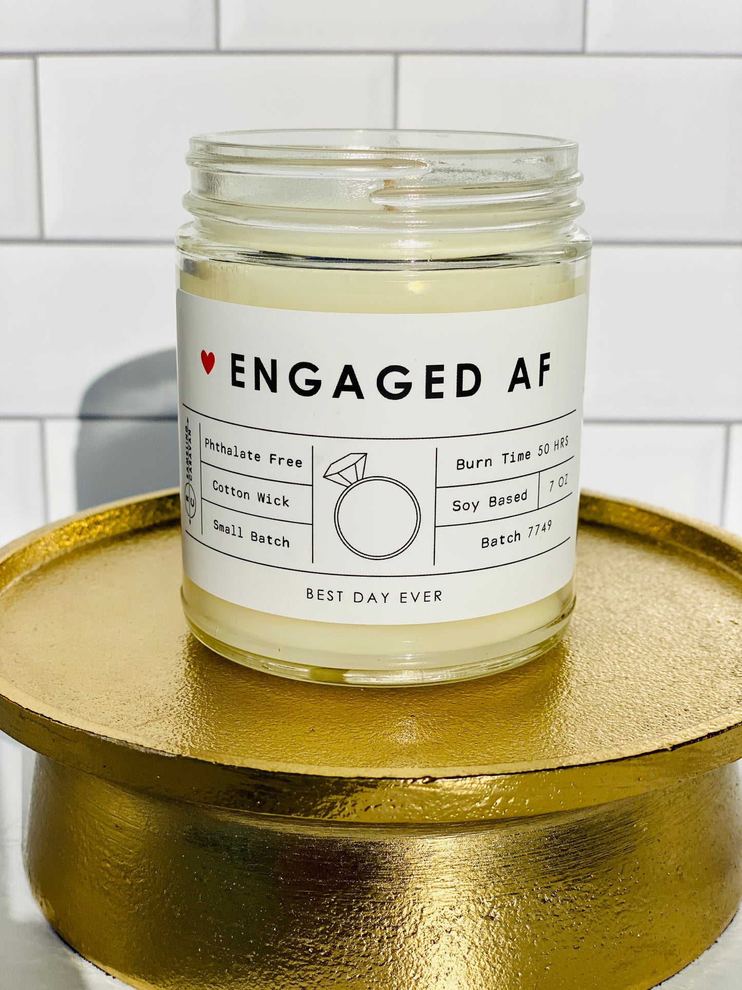 Engaged AF Candle