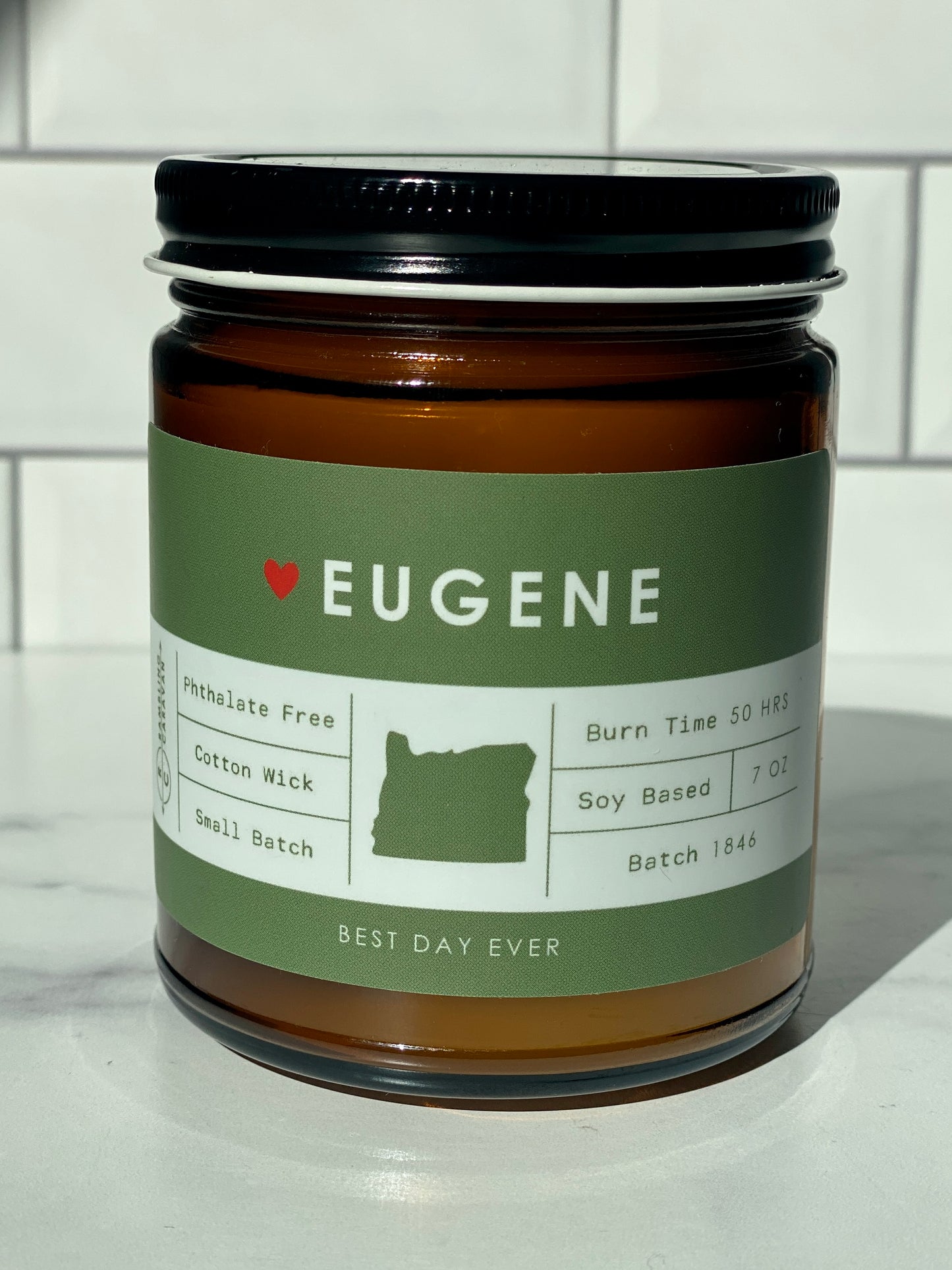 Eugene, OR Candle