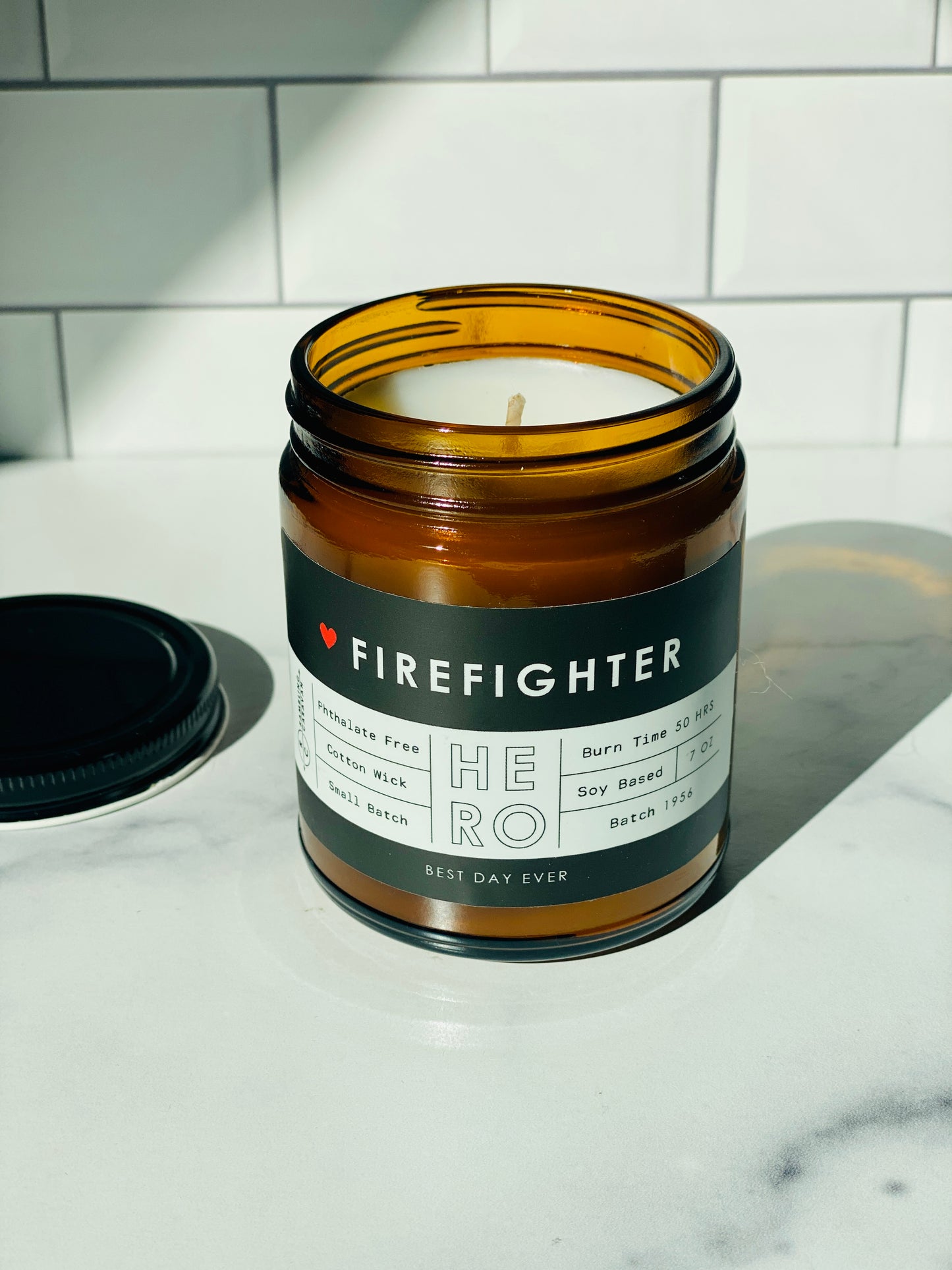 Firefighter (Hero) Candle
