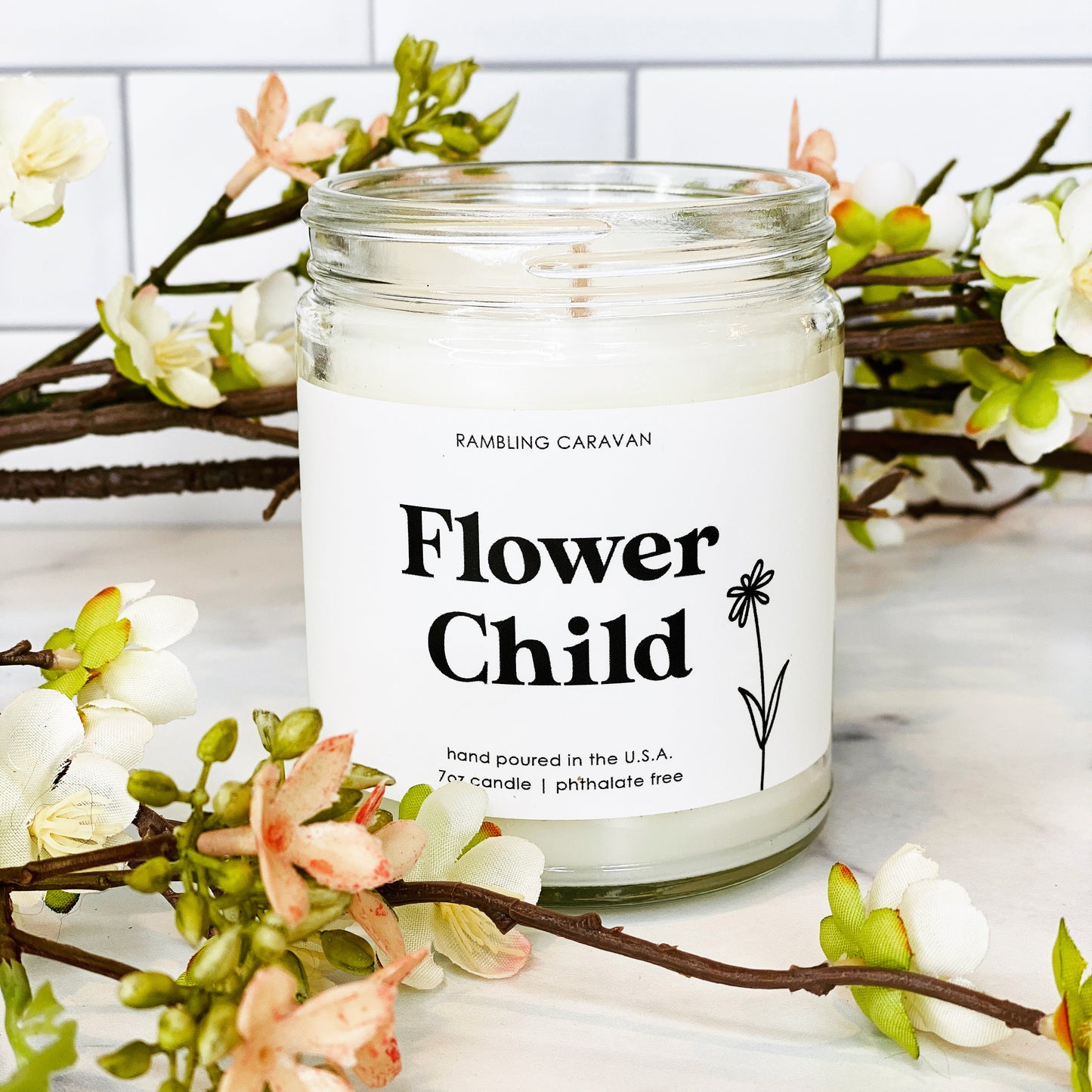 Flower Child Candle
