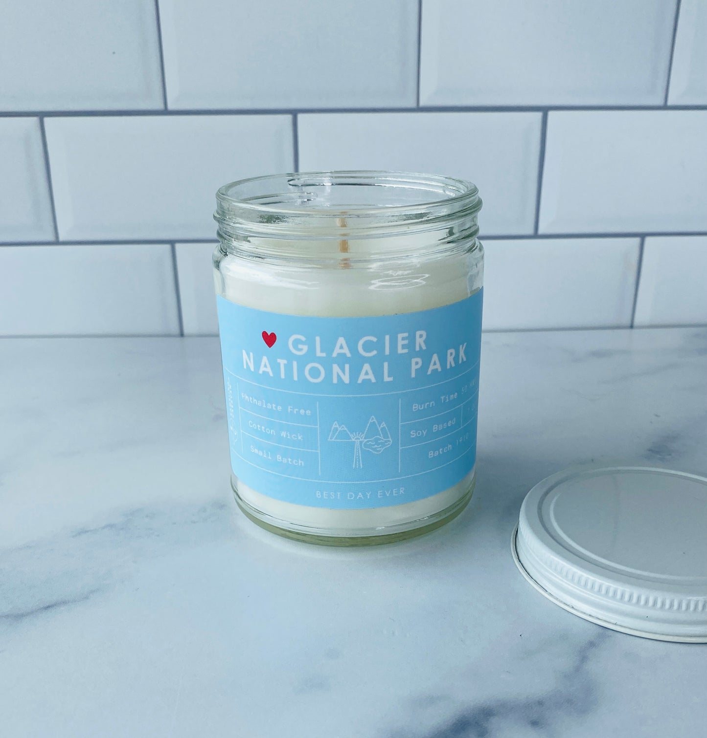 Glacier National Park Candle