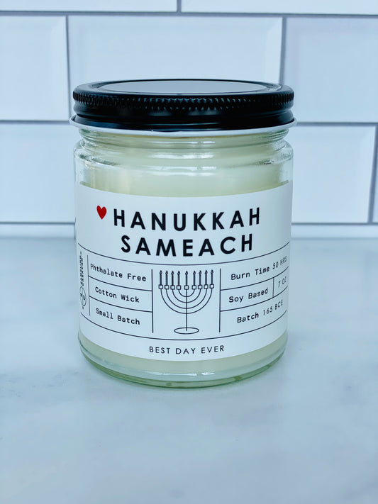 Hanukkah Sameach Candle