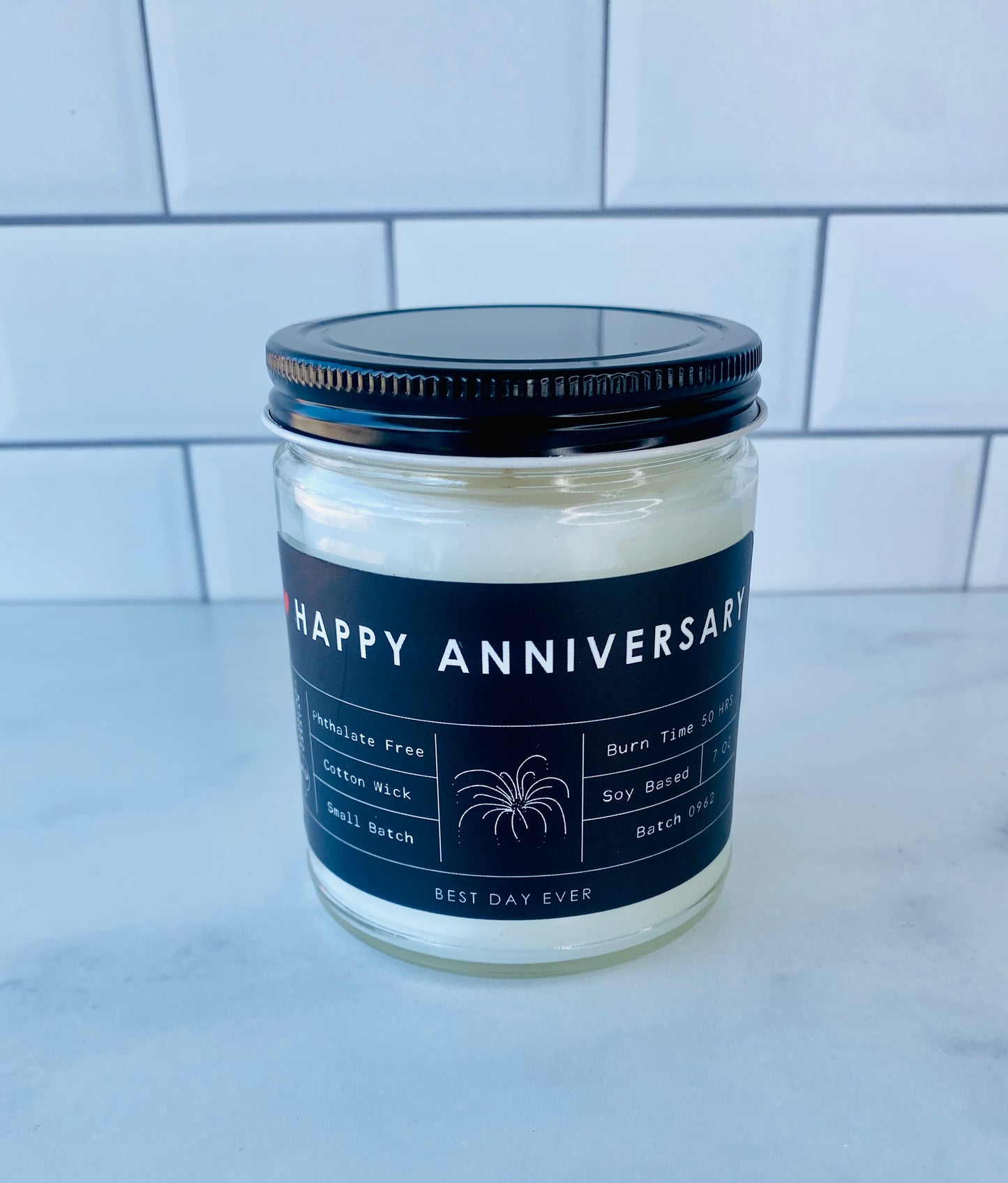 Happy Anniversary Candle