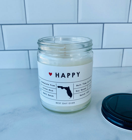 Happy (Florida) Candle