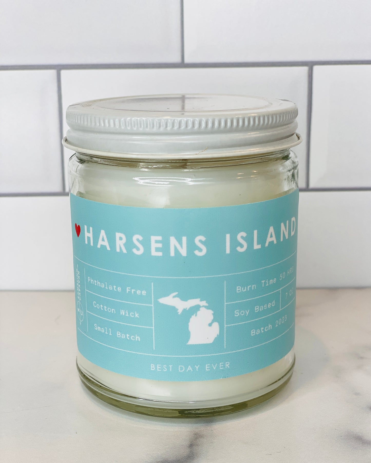 Harsens Island, MI Candle