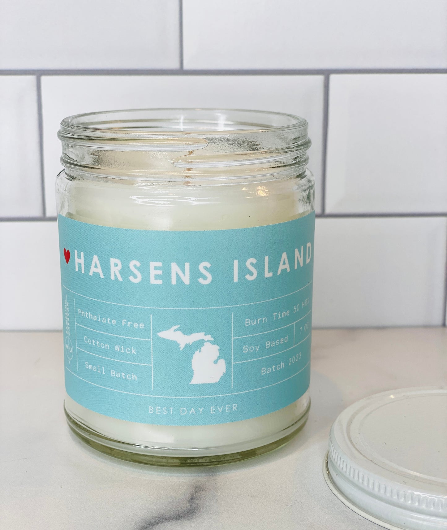 Harsens Island, MI Candle