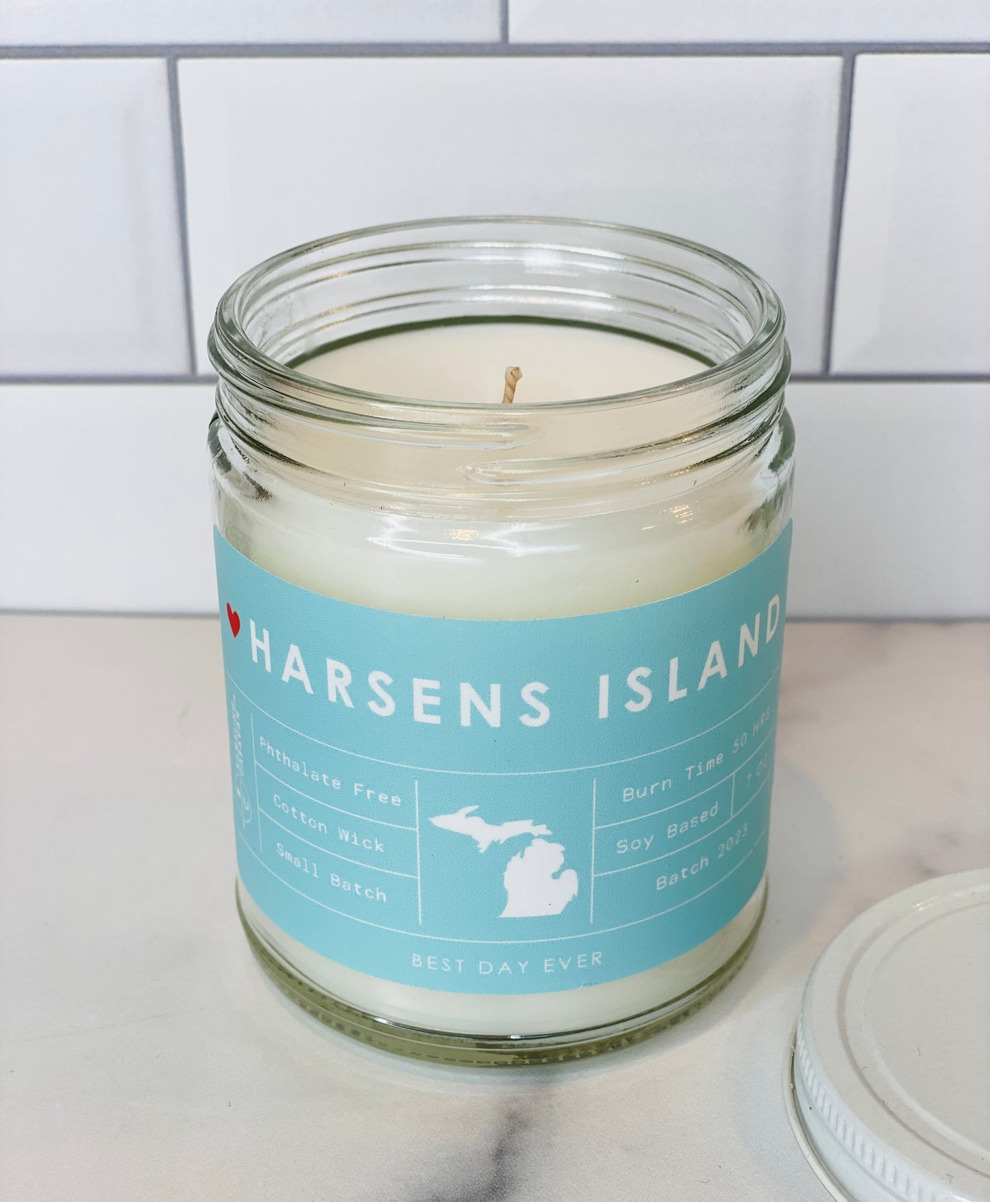 Harsens Island, MI Candle