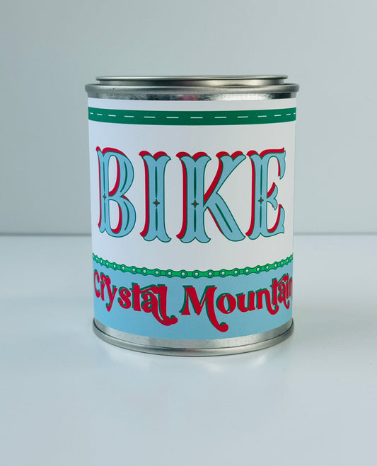 Bike Crystal Mountain - Paint Tin Candle