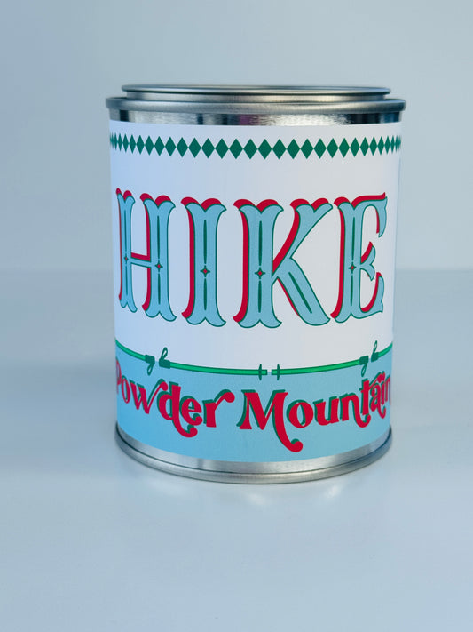 Hike Powder Mountain - Paint Tin Candle