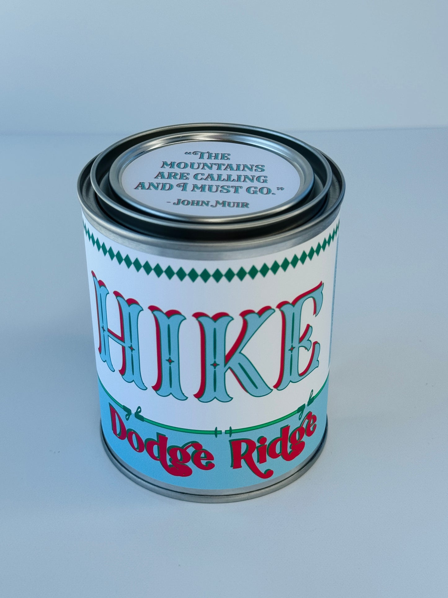Hike Dodge Ridge - Paint Tin Candle