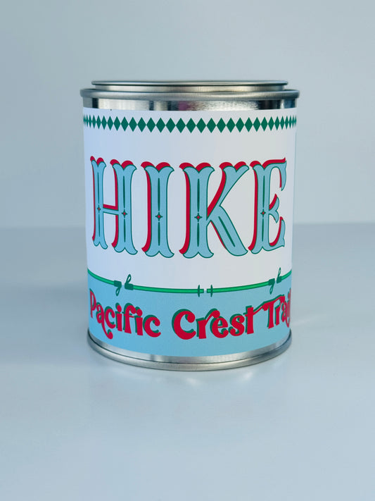 Hike Pacific Crest Trail - Paint Tin Candle