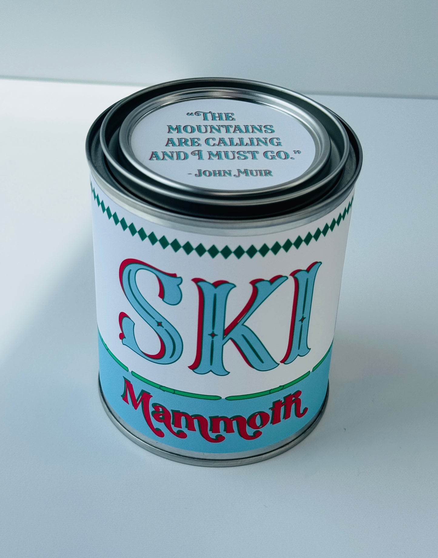 Ski Mammoth - Paint Tin Candle