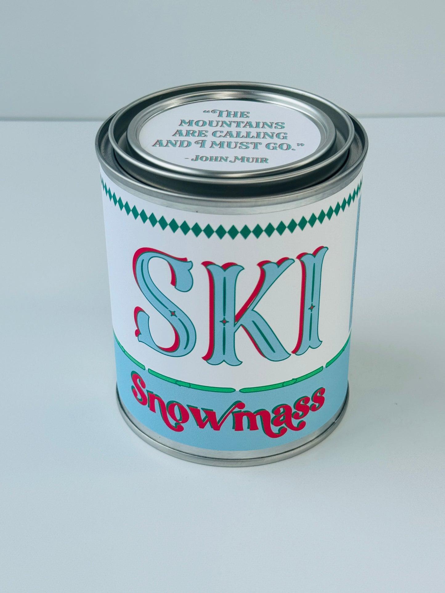 Ski Snowmass - Paint Tin Candle